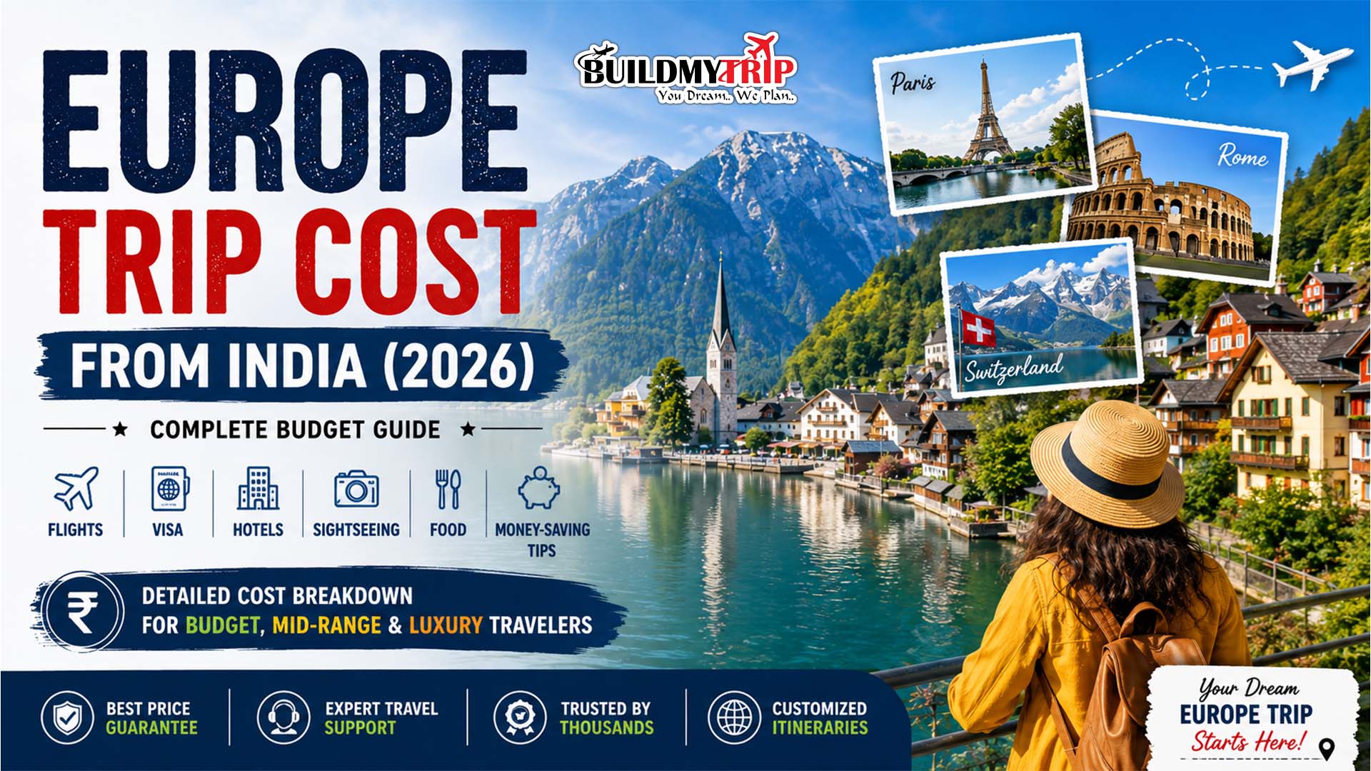 Europe Trip Cost from India (2026): Complete Budget Guide, Visa, Packages & Money-Saving Tips