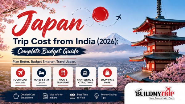 Japan Trip Cost from India (2026): Complete Budget Guide, Visa, Hotels & Travel Expenses